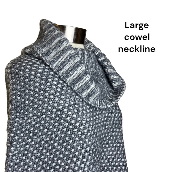 Kemailu Chunky Cowl Neck Wool/Alpaca Sweater ITALY Lagenlook Oversized Size L - Picture 7 of 15